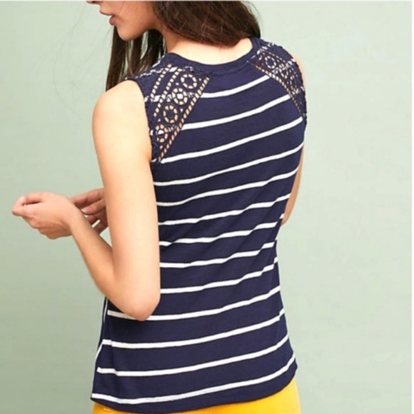 NWT Anthropologie Sail Away Striped Tank - Picture 2 of 4